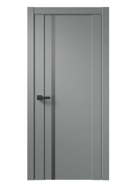 Двери WestStyle F31 Морская галька /Зеркало сатин графит  ДО