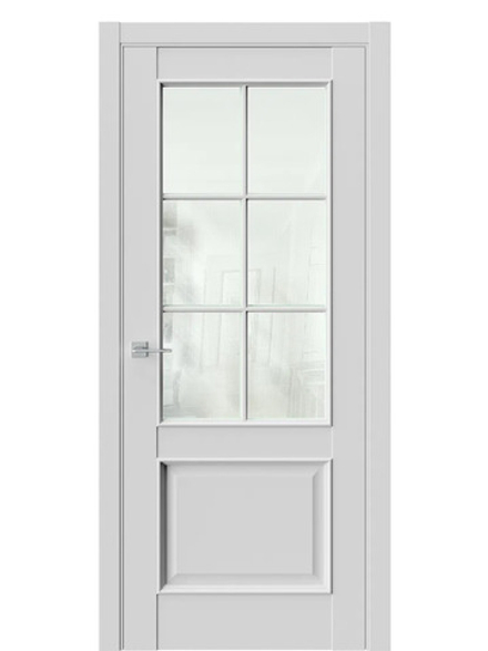 Двери WestStyle En 6 Emlayer серый / Кризет  ДО