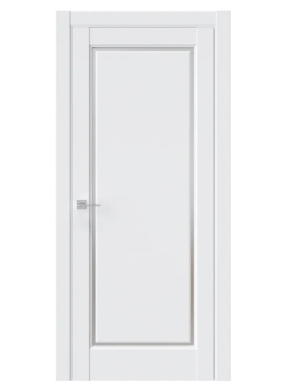 Двери WestStyle  LVT1 Белый/Сатинат Emlayer Белый