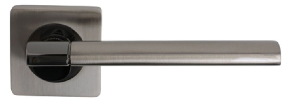 Дверные ручки pallini &quot;капри&quot; silver pal-102-s sn/bn цвет - черный никель