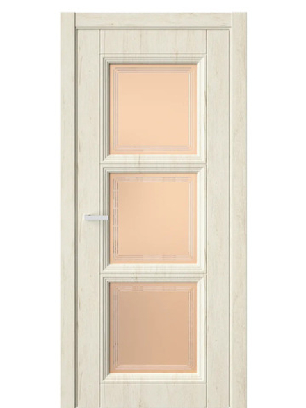 Двери WestStyle  Demiss 6  Дуб Джентл / бронза сатинат ДО