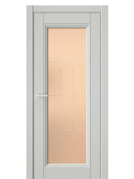 Двери WestStyle  Demiss 2  Серый / бронза сатинат ДО