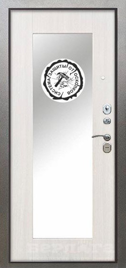 Сейф-дверь берлога «тринити милли» белый ясень с зеркалом