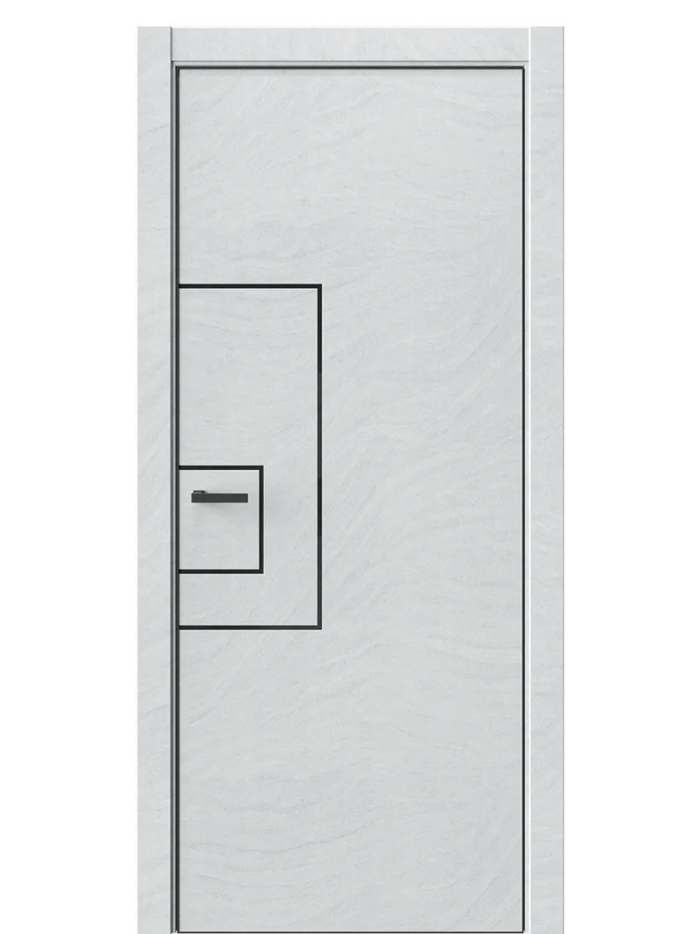 Двери WestStyle  "IN 41" Стоунлайн Лайт /алюм.кромка  ДГ