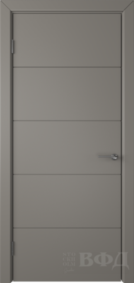 Межкомнатные двери ВФД "Тривиа" Темно серая эмаль 50ДГО3
