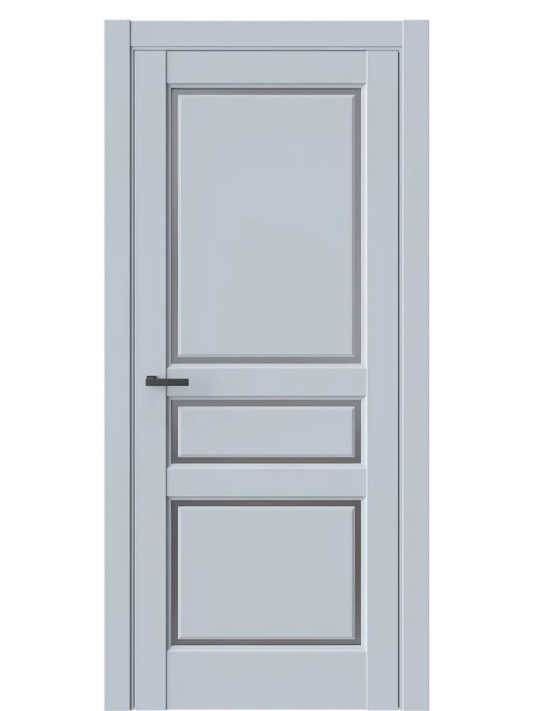 Двери WestStyle  LVT 5 Белая Ночь/ Графит Сатинат ДО