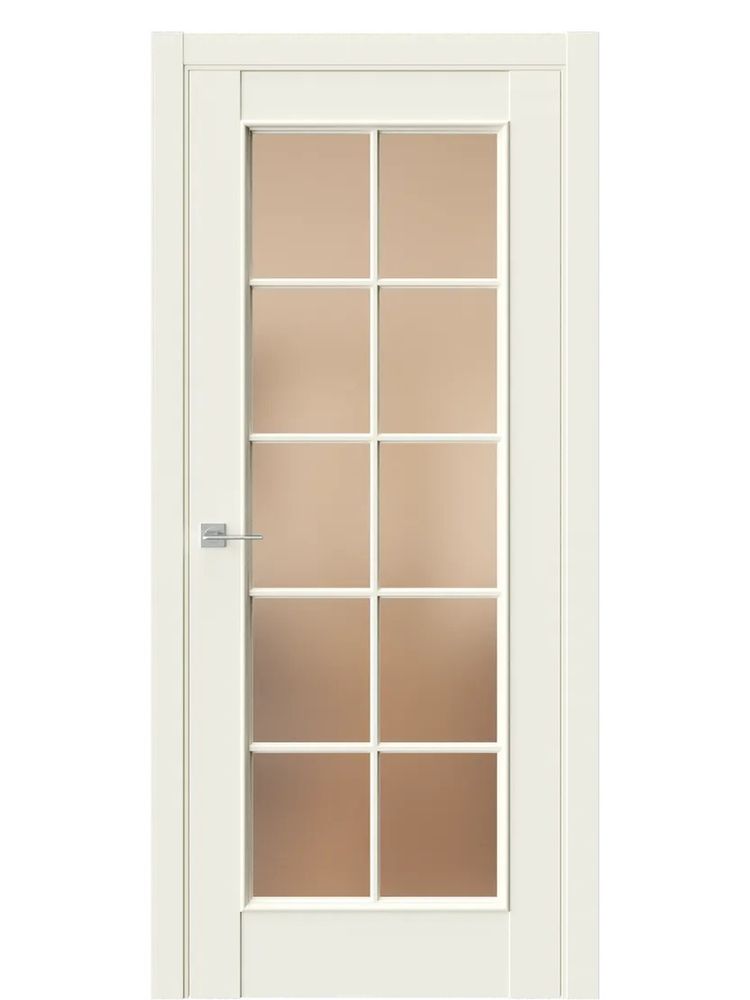 Двери WestStyle En 2 Emlayer бежевый / Бронза Сатинат  ДО