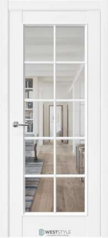 Межкомнатные двери WestStyle "ЕN2" Белый Emlayer /Белое (сатин)