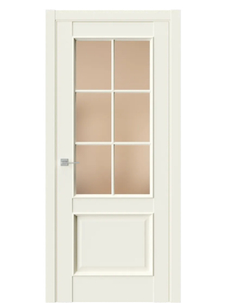 Двери WestStyle En 6 Emlayer бежевый / Бронза Сатинат  ДО