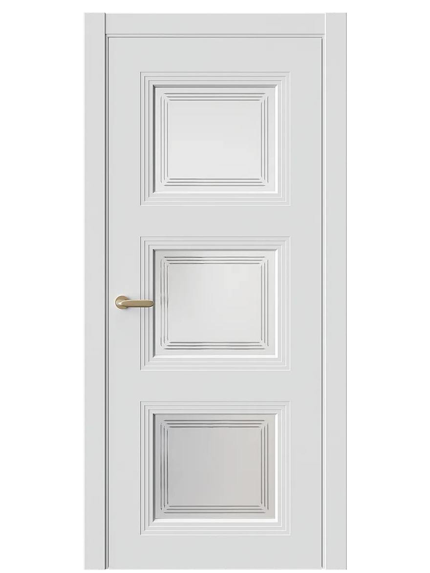 Двери WestStyle  Monte 6 Белая Вуаль /Белое Сатинат ДО