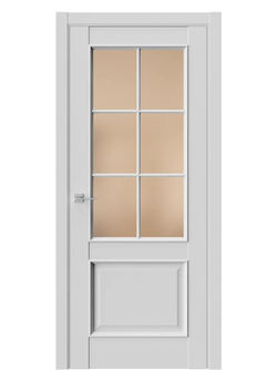 Двери WestStyle En 6 Emlayer серый / Бронза Сатинат  ДО