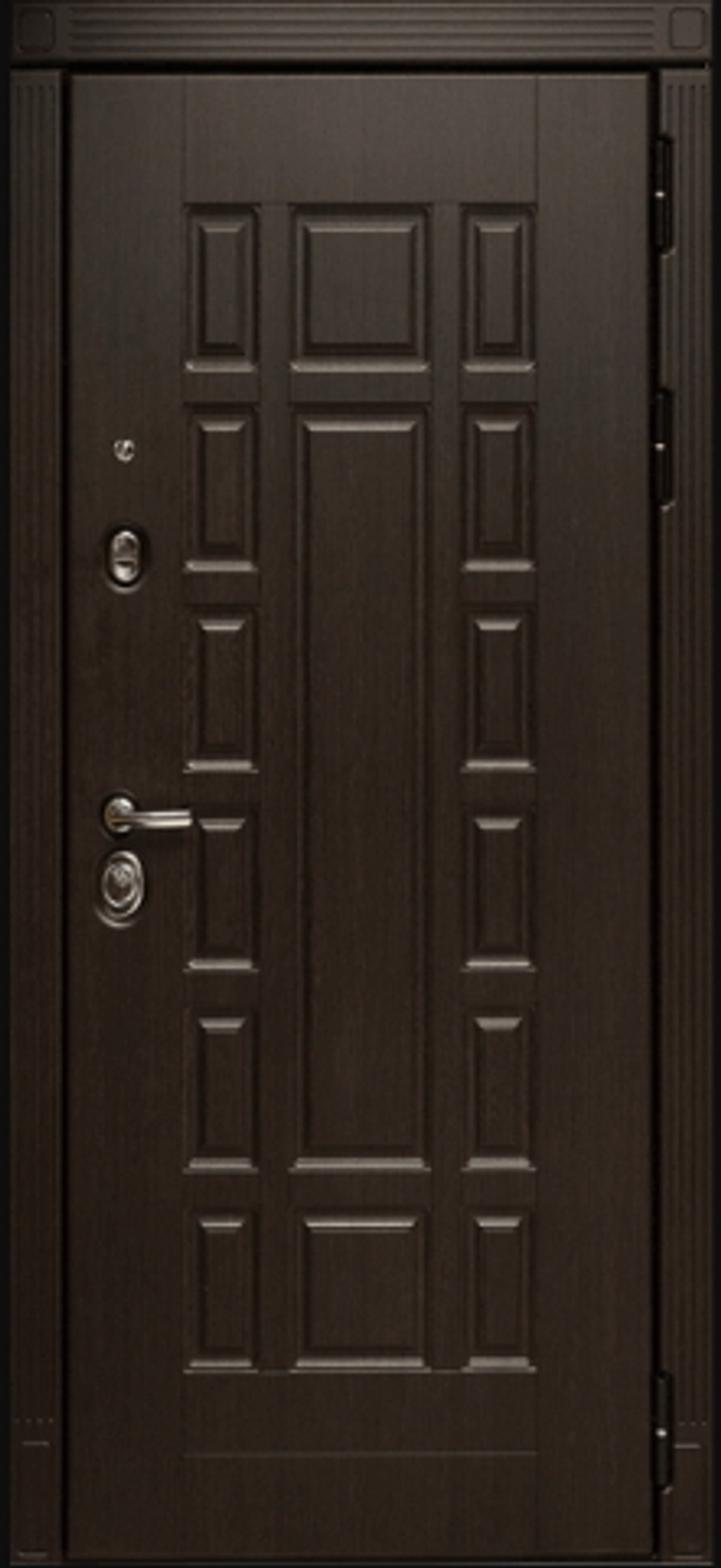 Сейф-двери сударь мд-38 зеркало венге, рис. грация/ сандал белый