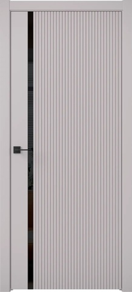 Двери Universe "Zeta Modern 1" (ДГО) черное стекло