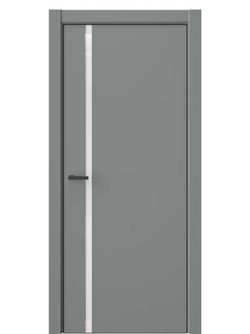 Двери WestStyle  "IN 36" Морская Галька /Аляска Lacobel /алюм.кромка  ДО