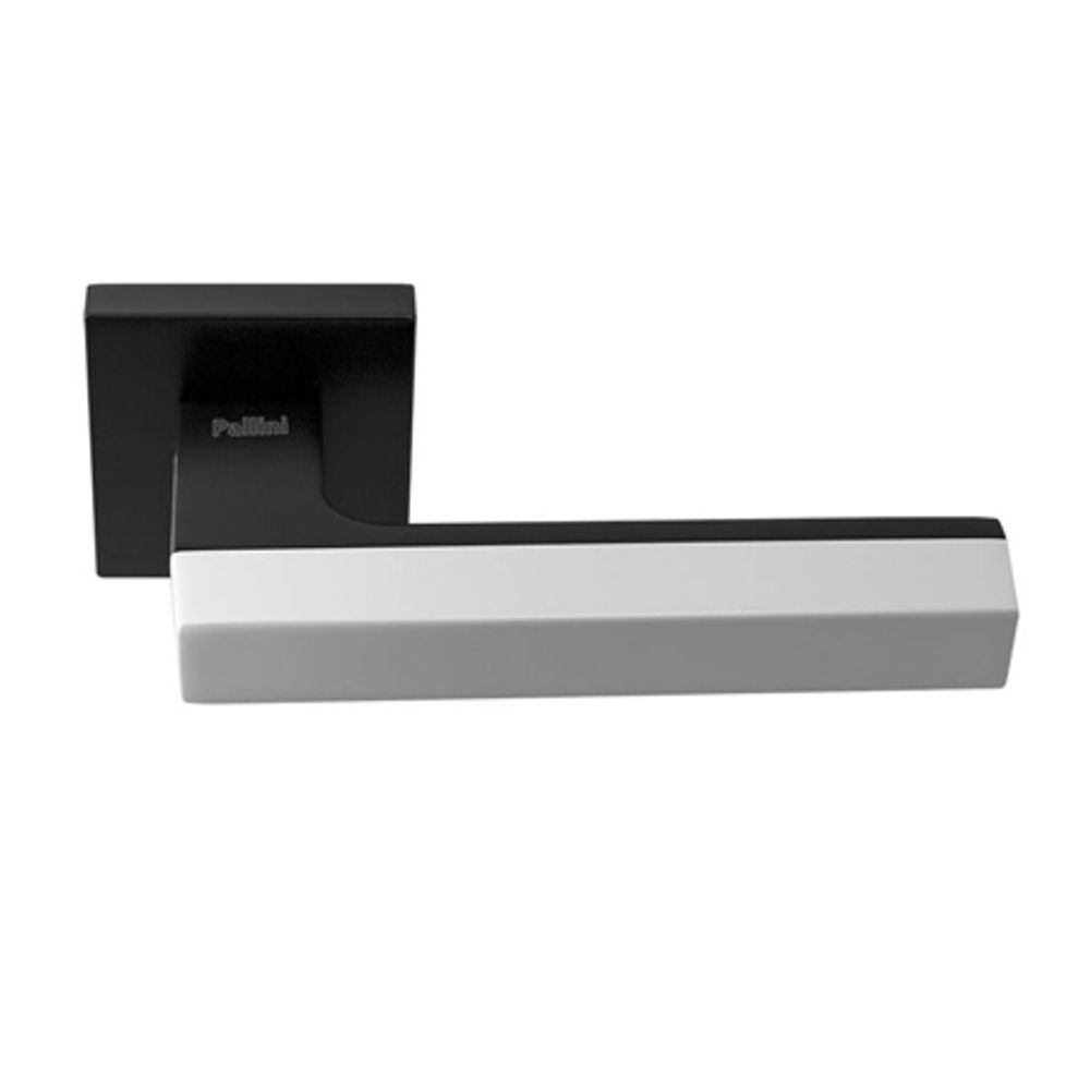 Дверные ручки pallini prime &quot;дубай&quot; pal-z01-s matblack/white цвет - матовый черный/белый