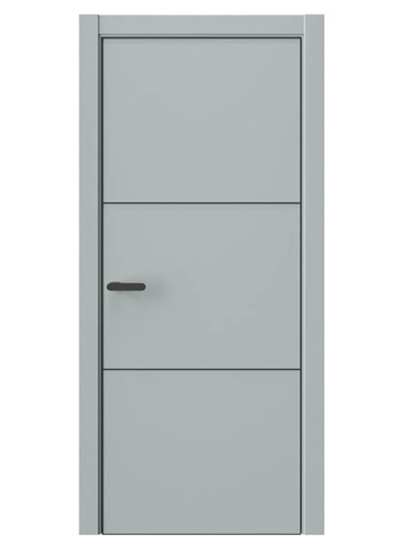 Двери WestStyle  "IN 26" Платиновый Дым /алюм.кромка  ДГ