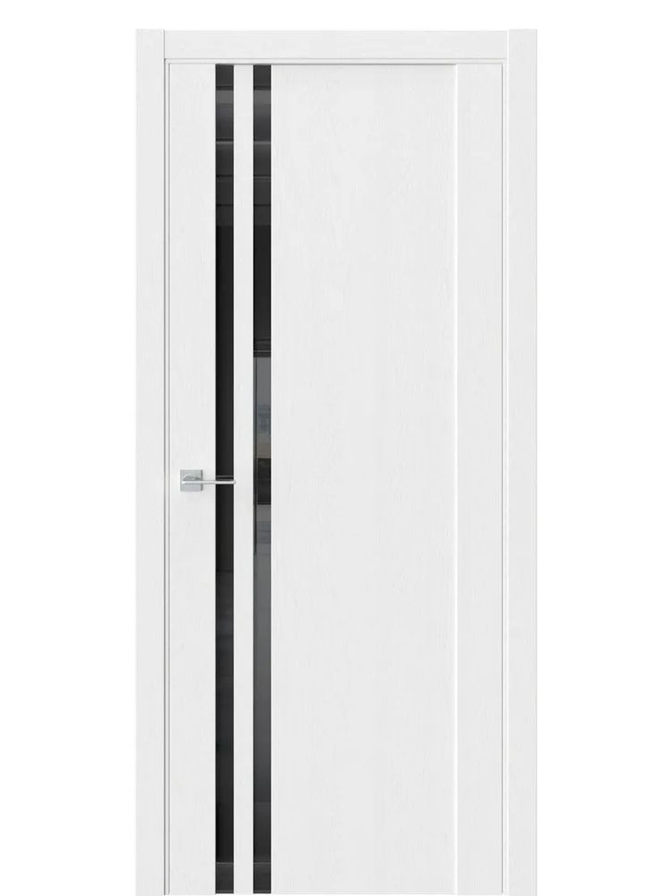 Двери WestStyle F29 Дуб винта /Чёрное Lacobel  ДО