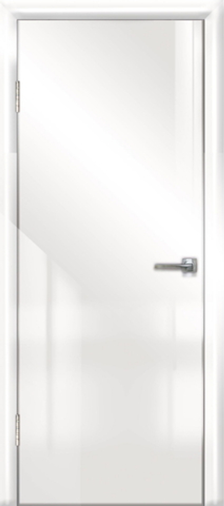 Межкомнатные двери ДВЕРНАЯ ЛИНИЯ "Модерн" 500 AL 7 Белый глянец/Алюминиевая кромка ДГ