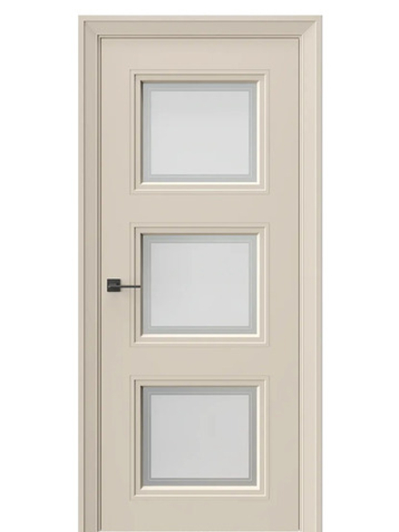 Двери WestStyle Eliss 6 Лазурный песок /белое сатинат  ДО