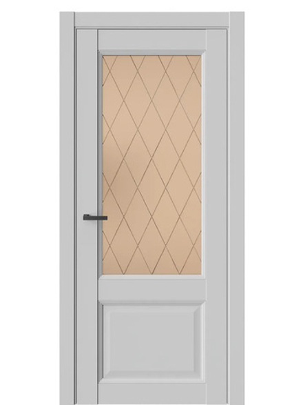 Двери WestStyle Enika 4 Emlayer серый /Бронза Сатинат  ДО