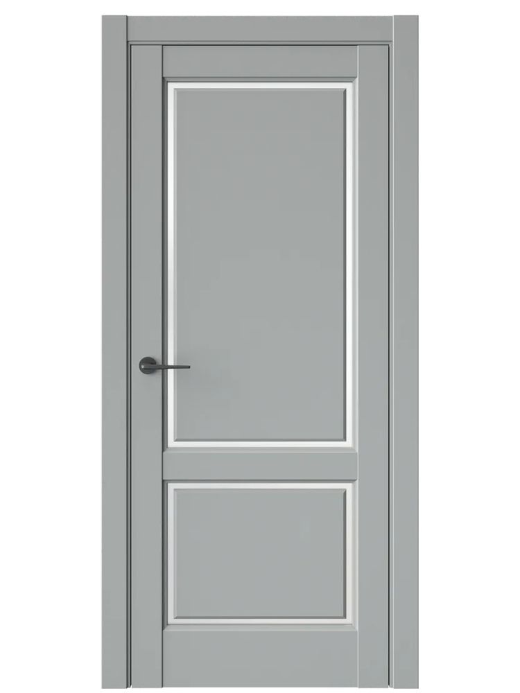 Двери WestStyle  LVT 3 Серая Гавань/ Белое Сатинат ДО