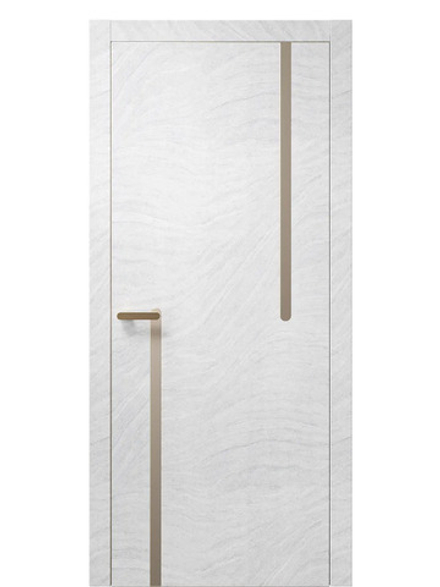 Двери WestStyle  "IN М2" Стоунлайн Лайт /молдинг /алюм.кромка  ДГ