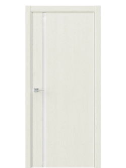 Двери WestStyle  "IN 36" Дуб Монтана /Аляска Lacobel /алюм.кромка ДО