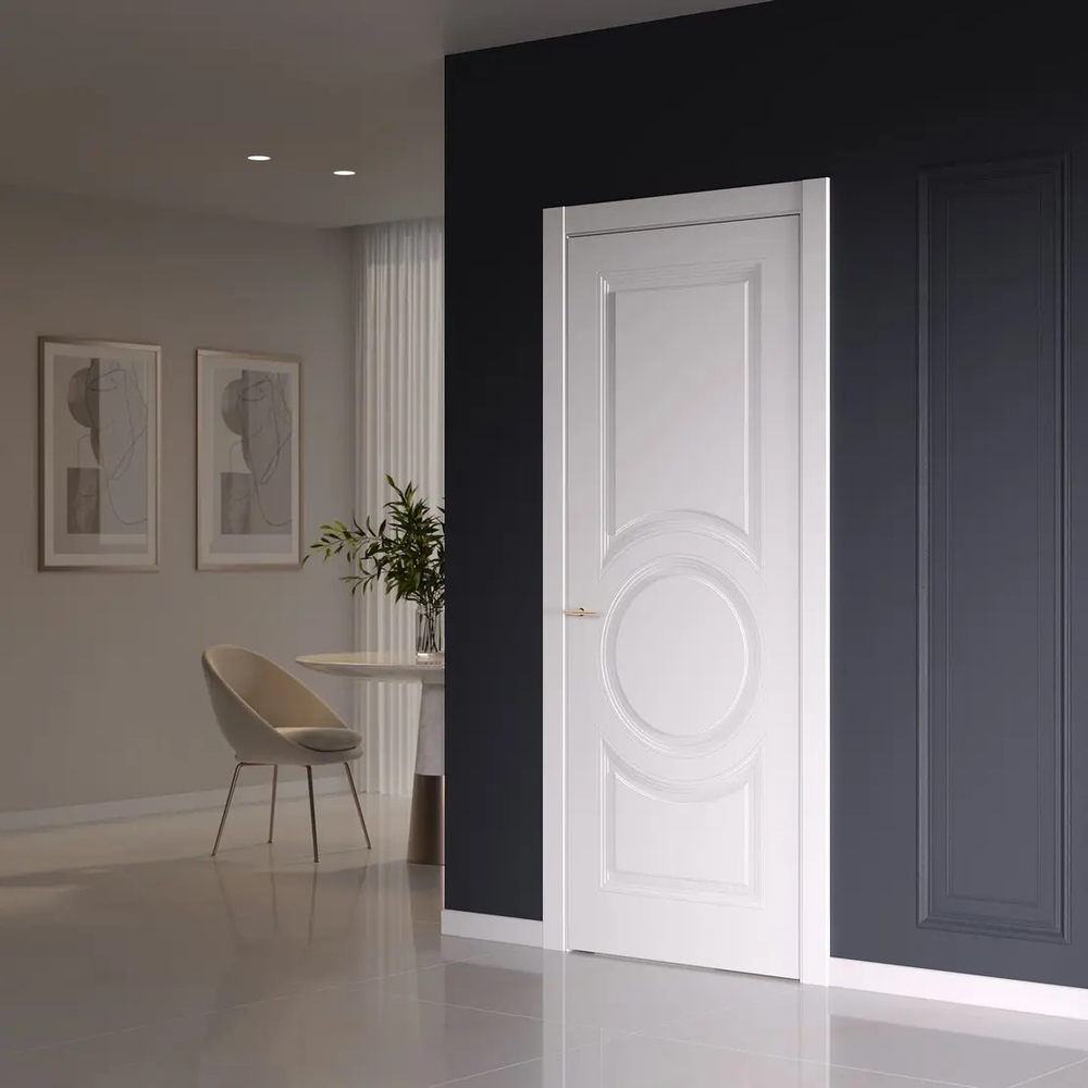 Межкомнатные двери WestStyle OB9 RAL Тон ванильный  ДГ