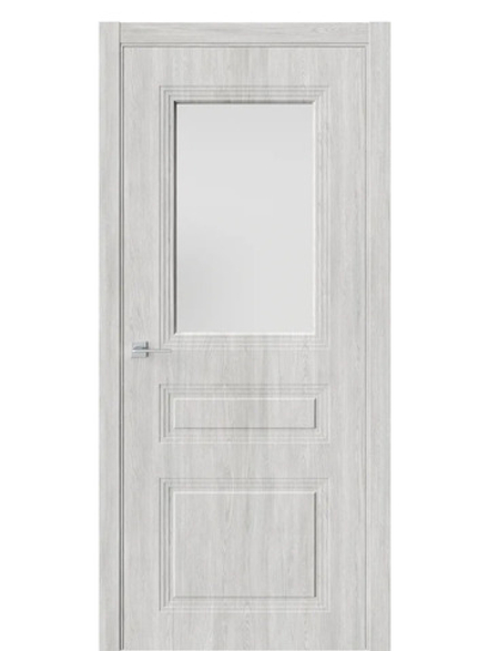 Двери WestStyle  Monte 8 Дуб Оксфорд /Белое Сатинат ДО