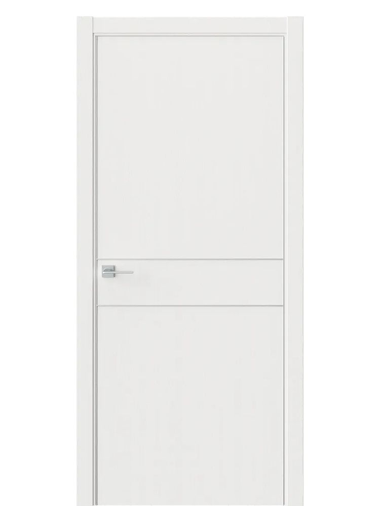 Двери WestStyle  "IN 20" Белое Дерево /алюм.кромка ДГ