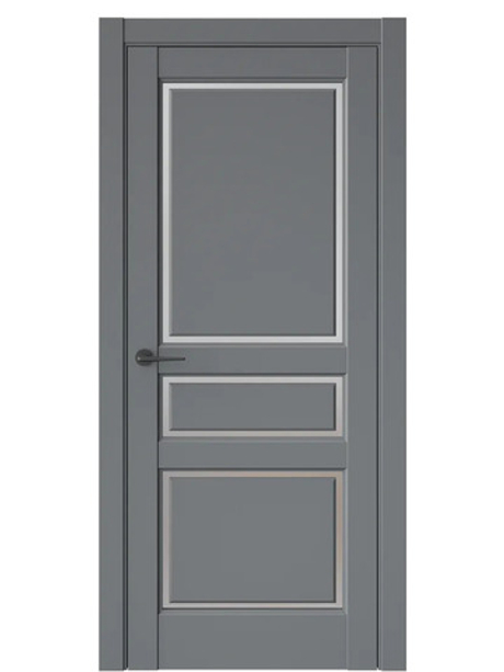 Двери WestStyle  LVT 5 Альпийская Ночь/ Белое Сатинат ДО