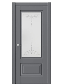 Двери WestStyle  "Ch 8"  Горный камень/ графит сатинат ДО