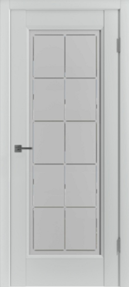 Межкомнатные двери ВФД "EMALEX 1" EMALEX Steel / Crystal Cloud ДО