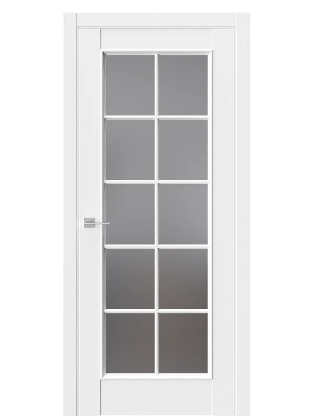 Двери WestStyle En 2 Emlayer белый / Графит Сатинат  ДО