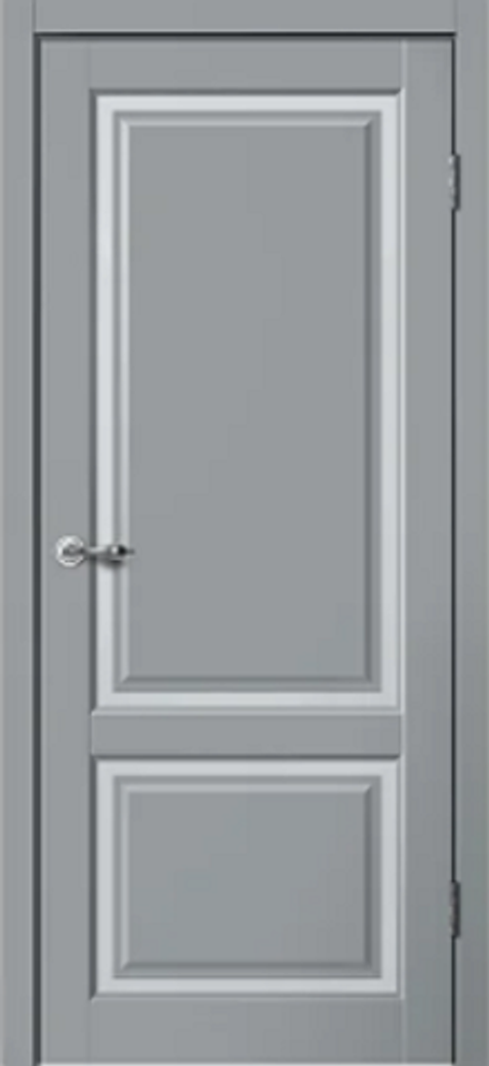 Межкомнатные двери царговые ЦДО 490 Серый софт / Графит ДО