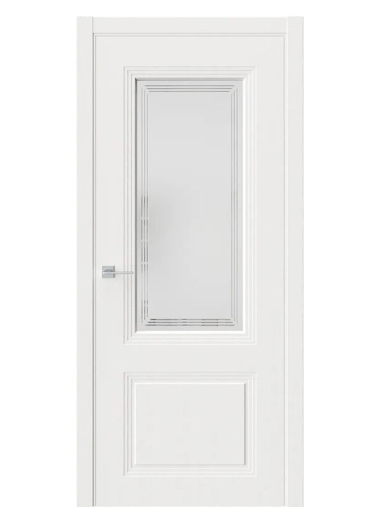 Двери WestStyle  Monte 4 Белое Дерево /Белое Сатинат ДО