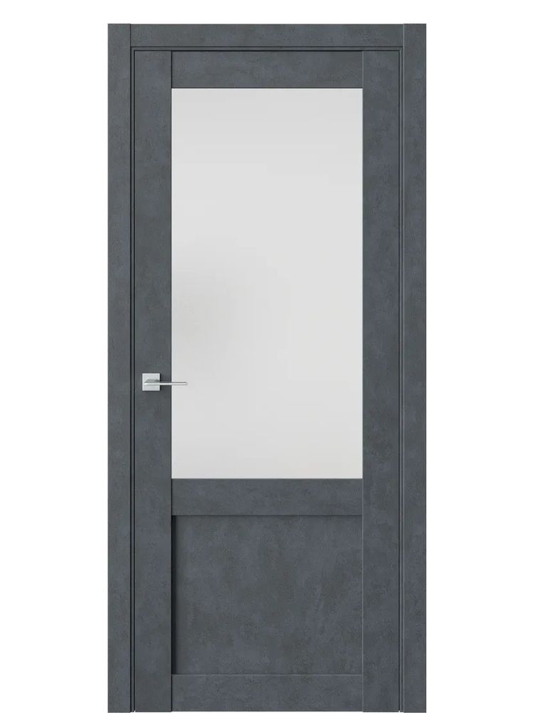 ДВЕРИ WestStyle  NR4  Бетон Маренго /Белое Сатинат ДО