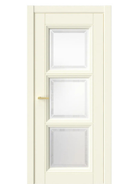 Двери WestStyle  Demiss 6  Ваниль / белое сатинат ДО