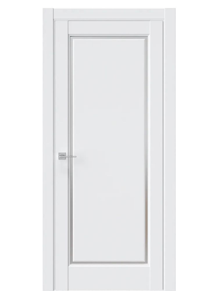 Двери WestStyle  LVT1 Белый/Сатинат Emlayer Белый