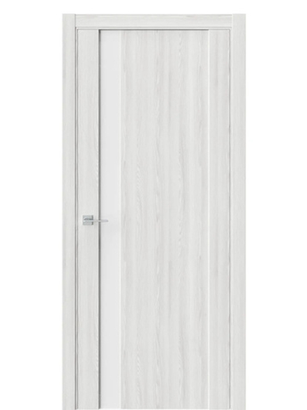 Двери WestStyle F28 Клён айс /Белое Lacobel  ДО