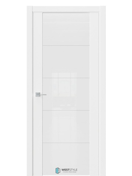 Двери WestStyle Е7  Emlayer белый/ БелоеТриплекс/ ст.1 ДО