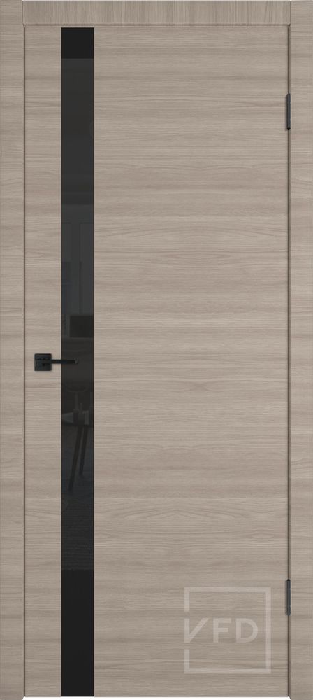 Двери ВФД Solo Red Oak Black Gloss (ДО)