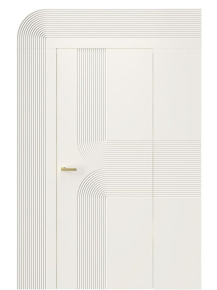 Двери WestStyle  Molis 1 RAL 9010 Бежевый ДГ