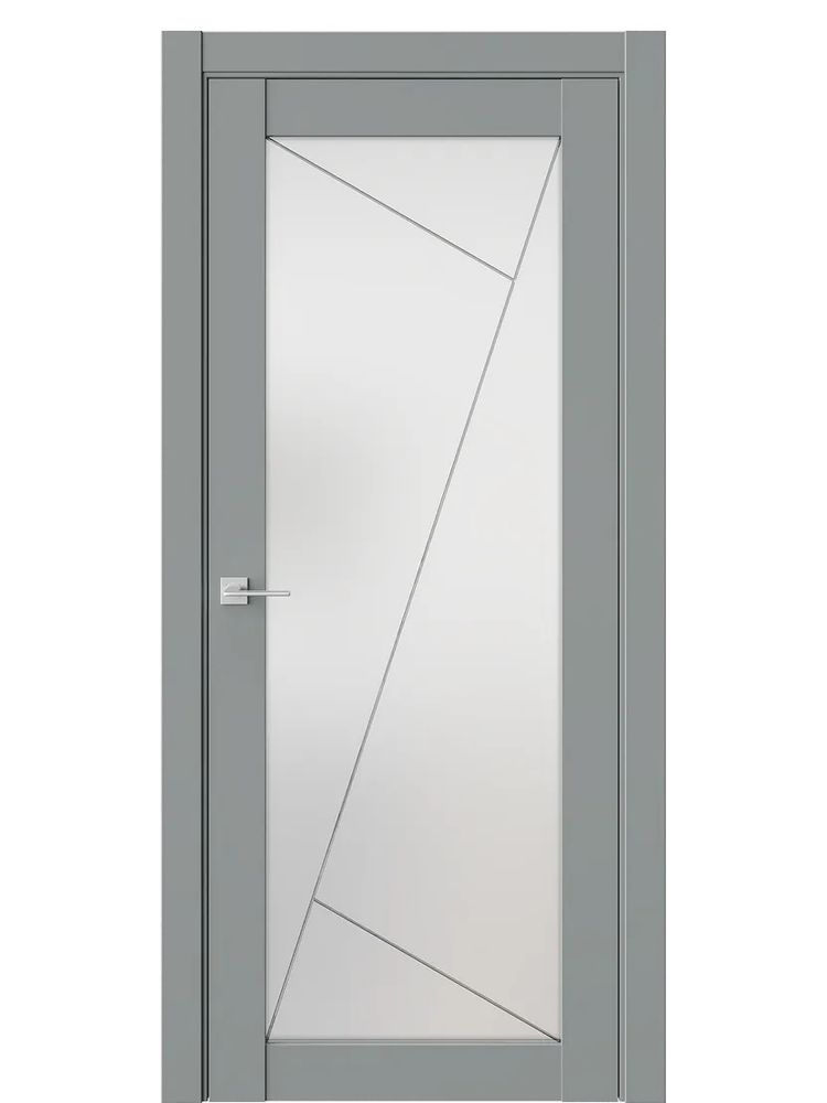 ДВЕРИ WestStyle  NR2  Морская Галька /Белое Сатинат ДО