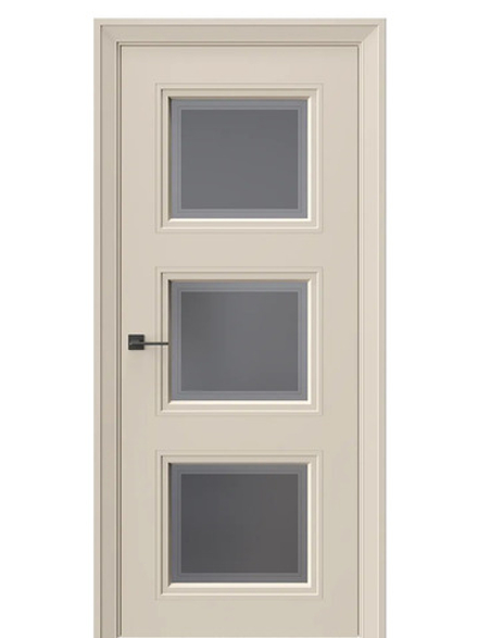 Двери WestStyle Eliss 6 Лазурный песок /графит сатинат  ДО