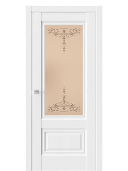 Двери WestStyle  "Ch 8"  Дуб винта/ бронза сатинат ДО