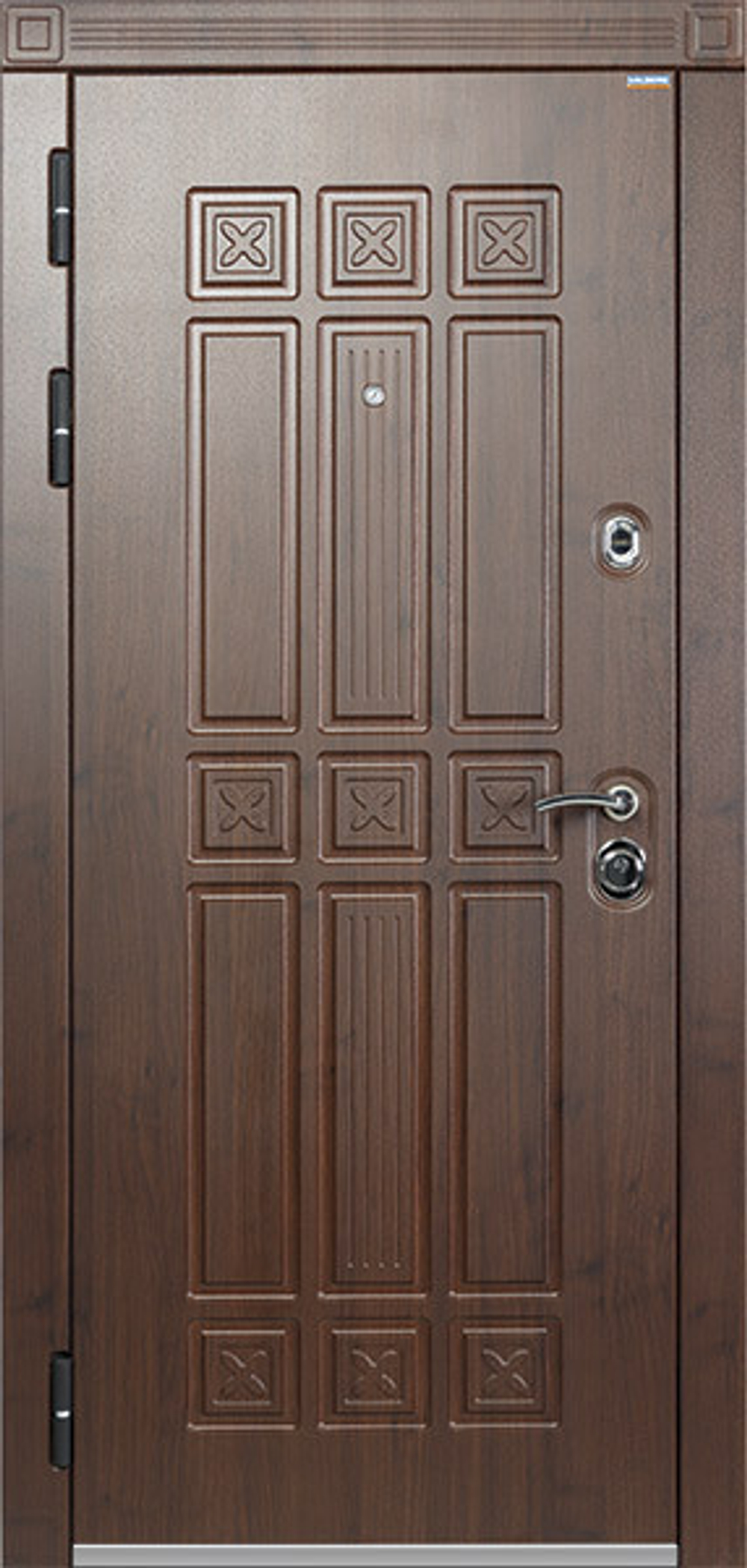 Металлическая дверь с терморазрывом "винтер зима арктика" с терморазрывом