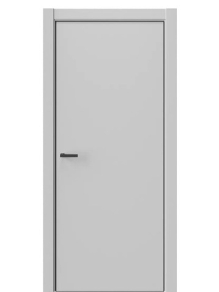 Двери WestStyle  "IN 9" EmLayer Бежевый/кромка чер.мат (ДГ)