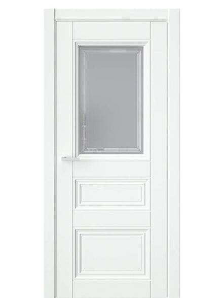 Двери WestStyle  Demiss 12  Белый / графит сатинат ДО