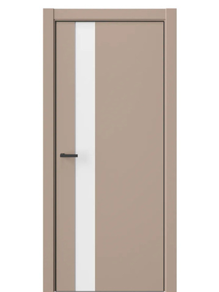 ДВЕРИ WestStyle  "IN 2" Гляссе /Аляска сатин Matelac /алюм.кромка  ДО